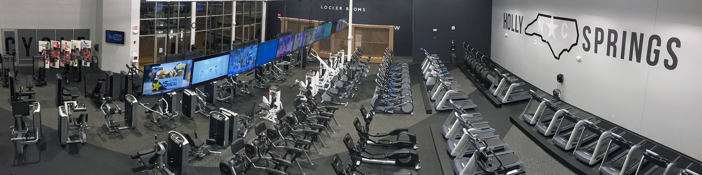Gym in Holly Springs O2 Fitness Holly Springs Hwy 55